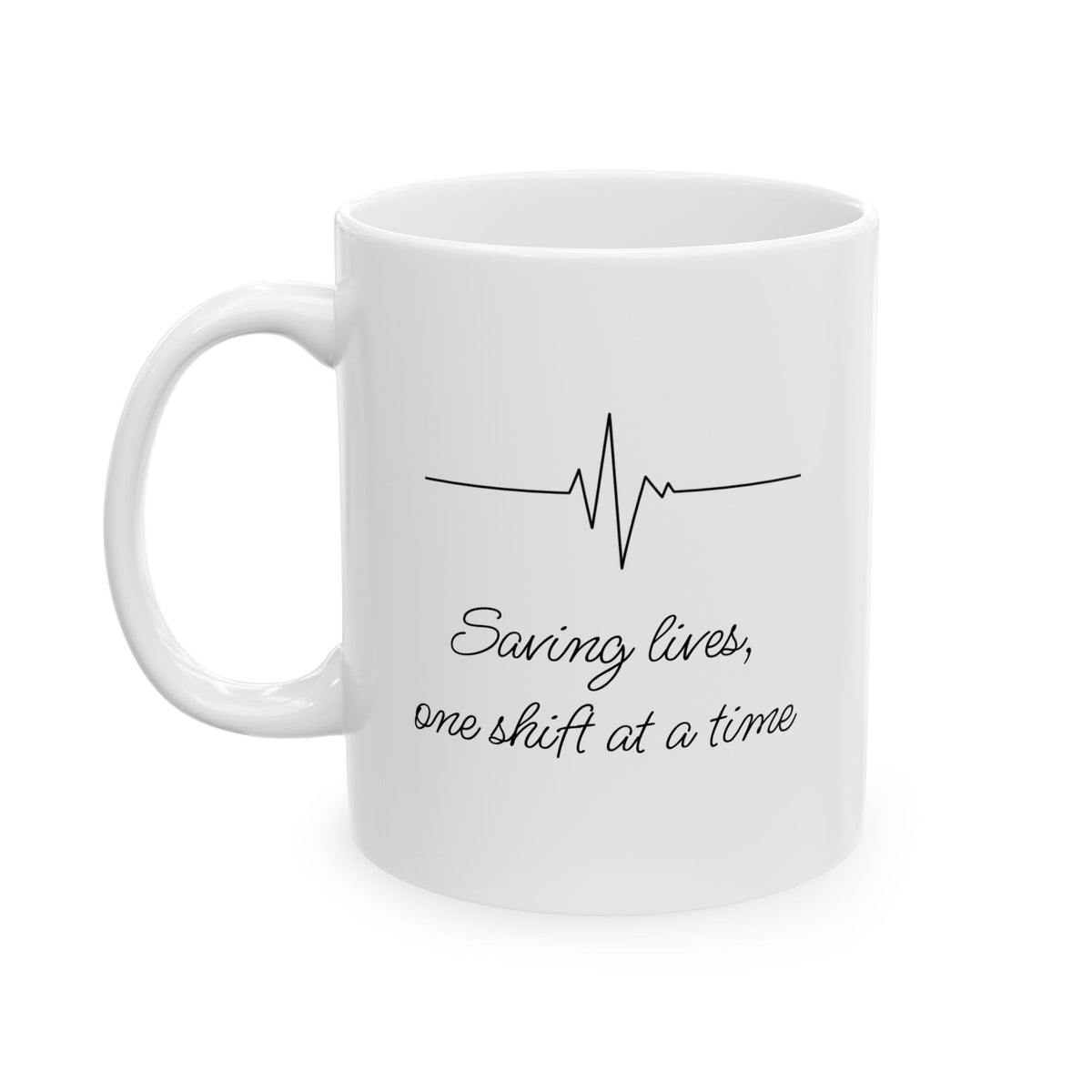 Inspirational Quote Ceramic Mug — "Smile, One Day at a Time" Coffee Cup (11oz & 15oz)