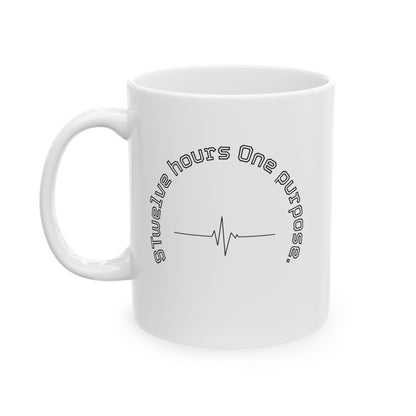 Inspirational Quote Ceramic Mug — "Evolve Your Thoughts" Motivational Coffee Cup (11oz, 15oz)