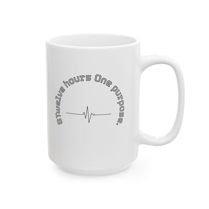 Inspirational Quote Ceramic Mug — "Evolve Your Thoughts" Motivational Coffee Cup (11oz, 15oz)