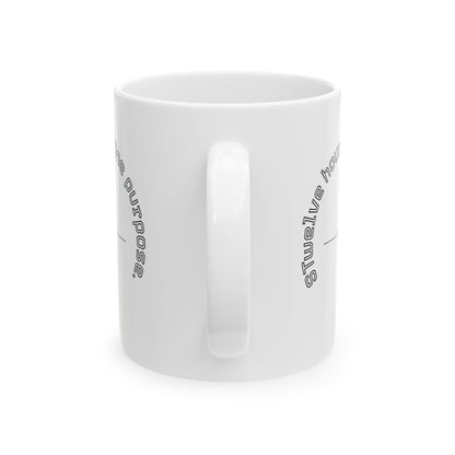 Inspirational Quote Ceramic Mug — "Evolve Your Thoughts" Motivational Coffee Cup (11oz, 15oz)