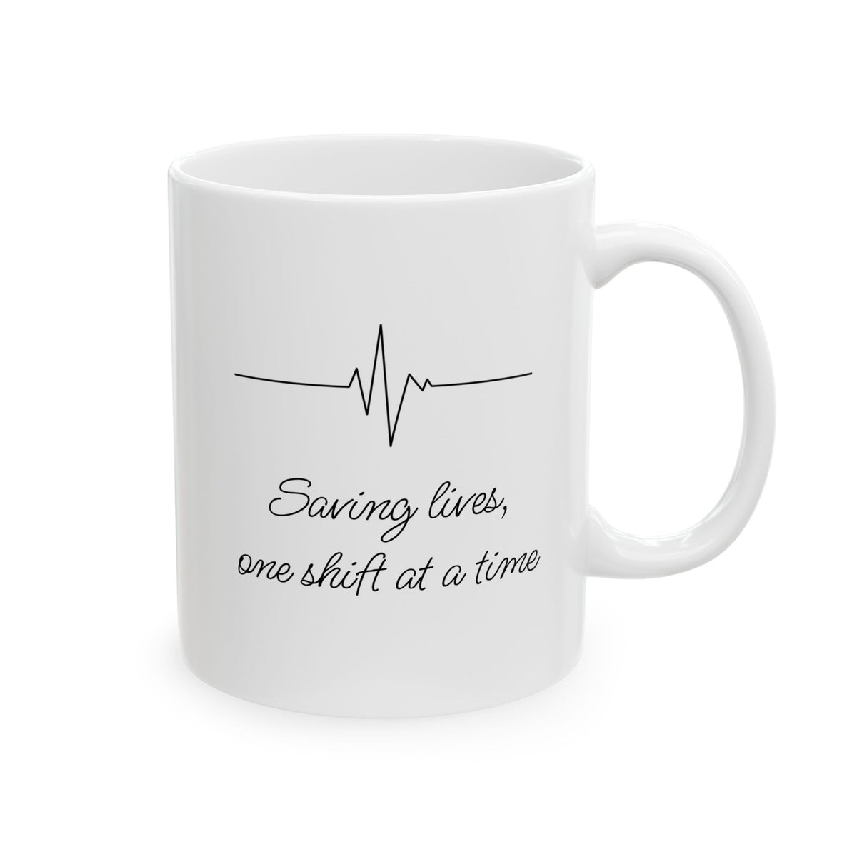 Inspirational Quote Ceramic Mug — "Smile, One Day at a Time" Coffee Cup (11oz & 15oz)