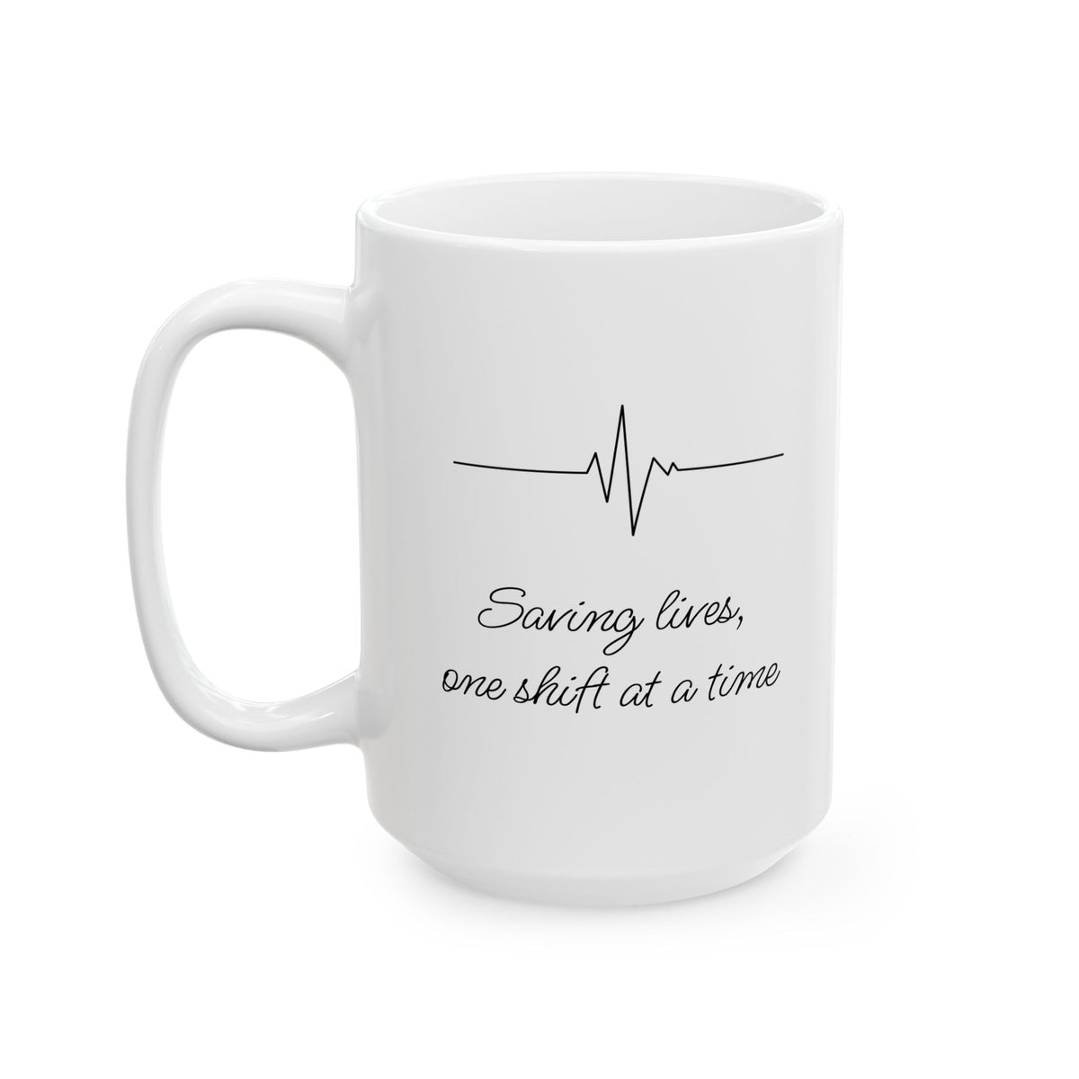 Inspirational Quote Ceramic Mug — "Smile, One Day at a Time" Coffee Cup (11oz & 15oz)