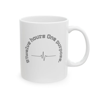 Inspirational Quote Ceramic Mug — "Evolve Your Thoughts" Motivational Coffee Cup (11oz, 15oz)