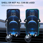 Gravity Car Phone Holder Air Vent Clip Navigation Stand 360° Rotation Telescopic Air Outlet Phone Support for 4.7-7 Inch
