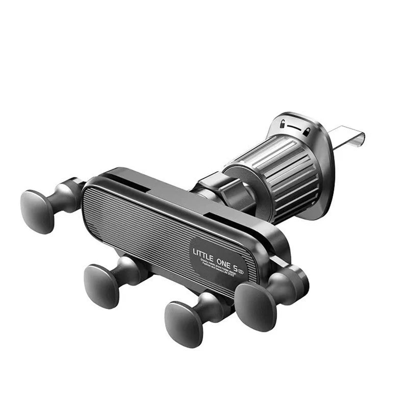 2025 New 360° Rotation Gravity Car Phone Holder Air Vent Clip Navigation Stand Telescopic Air Outlet Phone Support for 4.7-7Inch